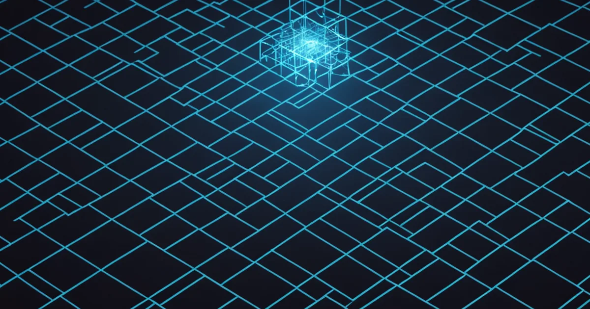 Abstract visualization of GPU resource waste from over-provisioning